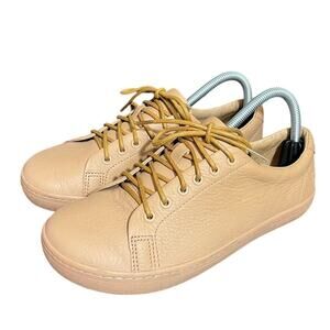 Birchbury Tan Leather Barefoot Sneakers (Unisex)